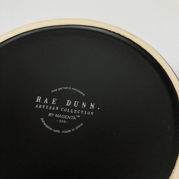 Rae Dunn Halloween Hocus Pocus Ceramic Pet Bowls 6" Artisan Collection Magenta - Picture 6 of 7